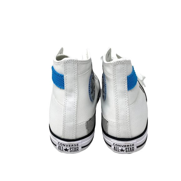 💖MEGA SALE💖Converse Ctas HI White Blue High Top Men's Sneakers Canvas 168746C - Picture 4 of 9